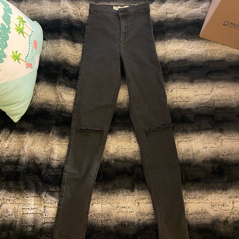 Topshop Joni Ripped Skinny Jeans